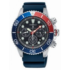 Correa de reloj Seiko V175-0AD0 / SSC663P1 / R035012J0 Caucho Azul 20mm